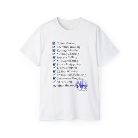 Custom Member Of NA Check List dtg Tee