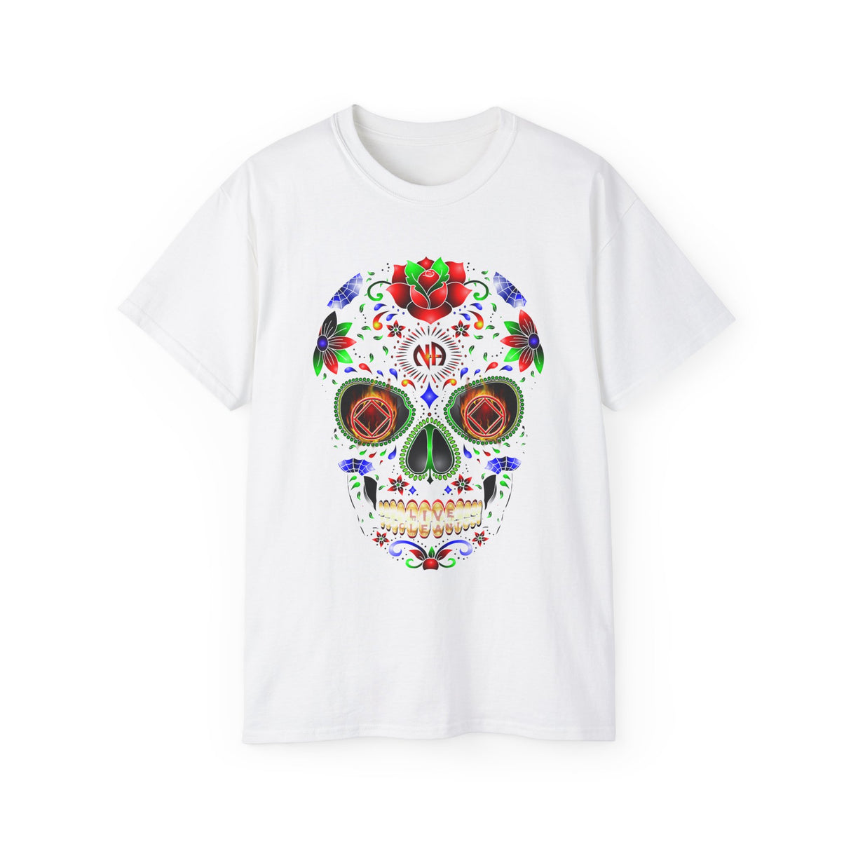 NA Sugar Skull Inverted dtg Tee