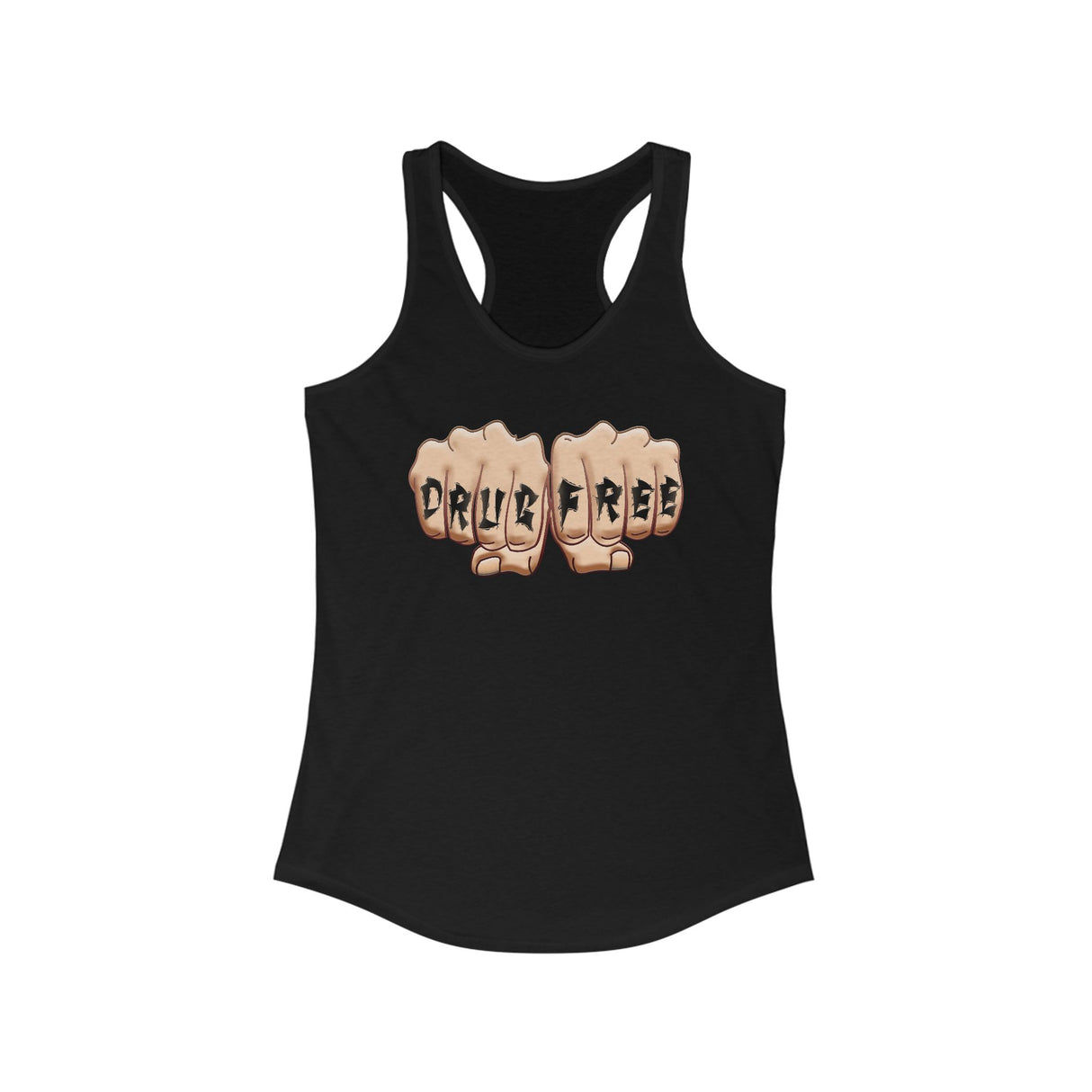 Drug Free Fist NA Racerback Tank