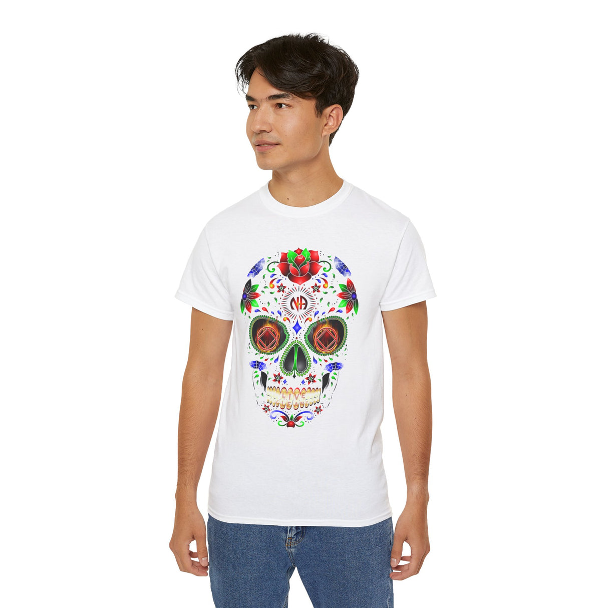 NA Sugar Skull Inverted dtg Tee
