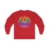 AA - Double AA Rainbow Symbol Long Sleeve dtg Tee