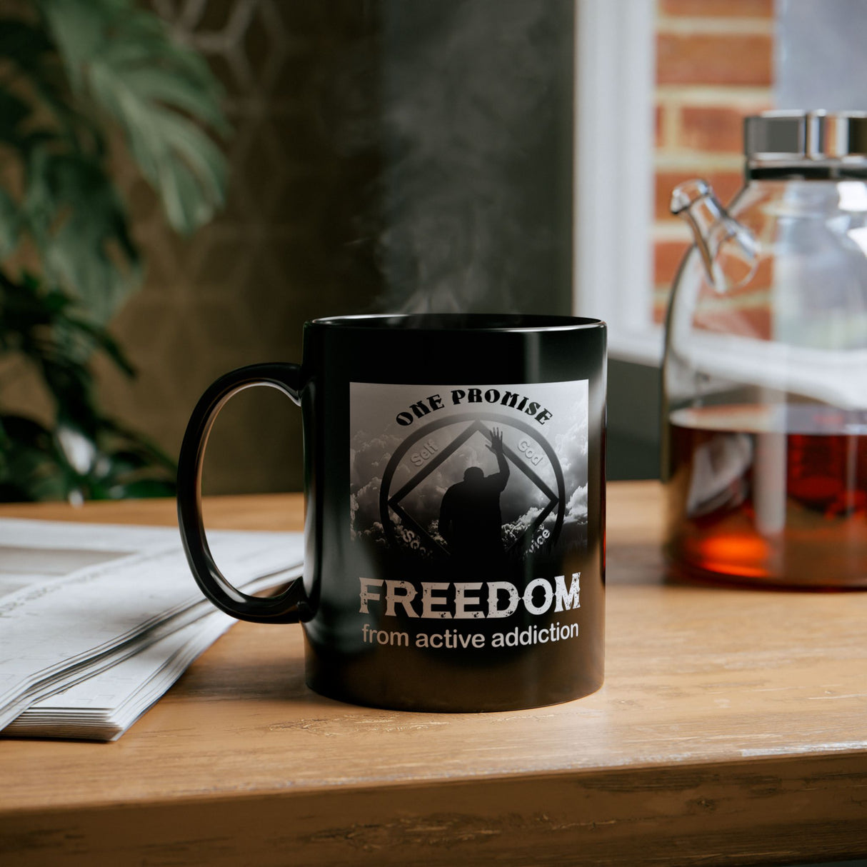 One Promise Freedom 11oz Black Mug