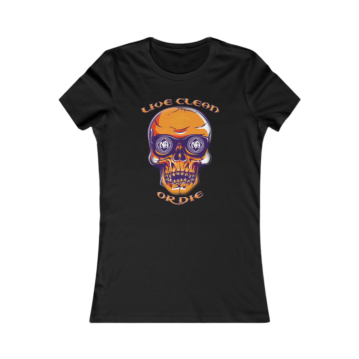 Live Clean Or Die Skull Women's DTG Tee