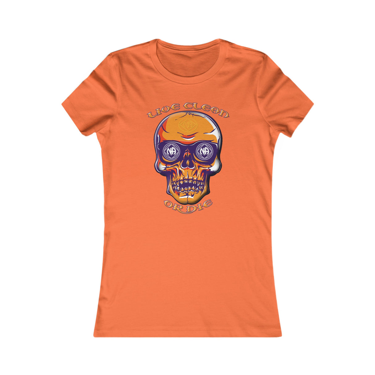 Live Clean Or Die Skull Women's DTG Tee