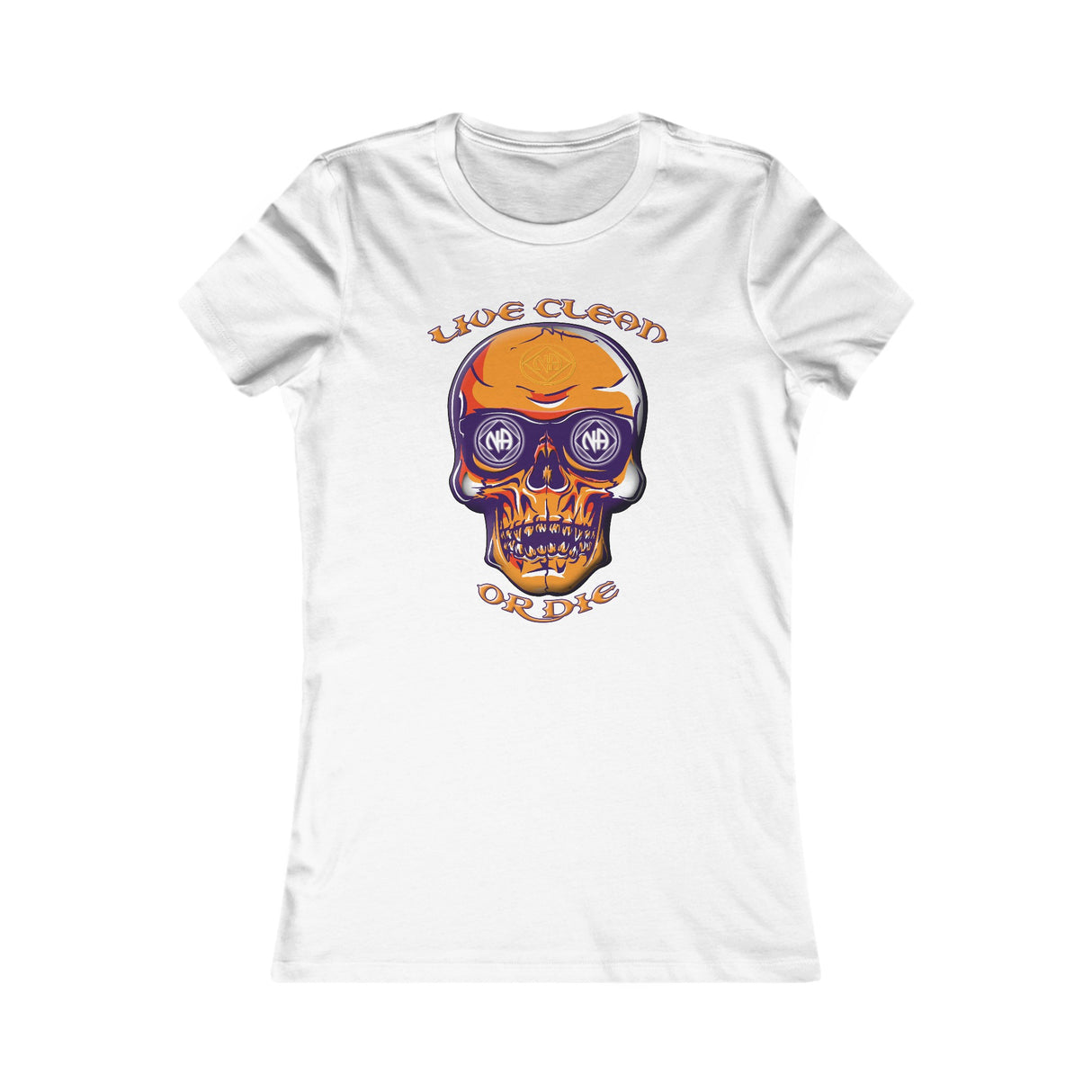 Live Clean Or Die Skull Women's DTG Tee