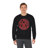 AA Black & Red Symbol dtg Crewneck Sweatshirt