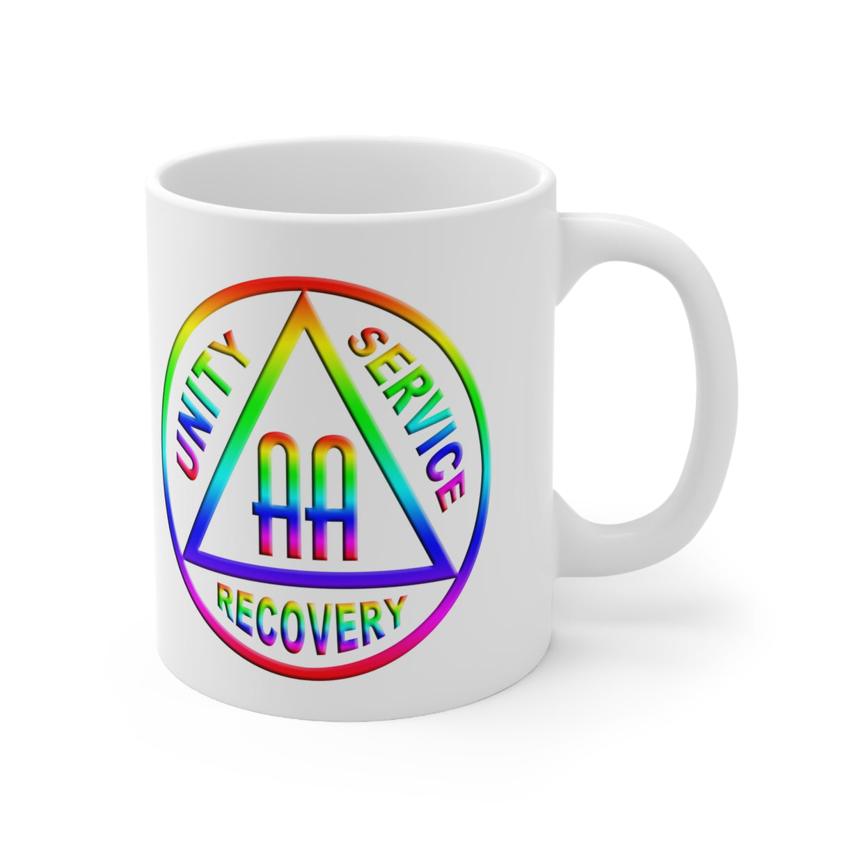 Rainbow AA Symbol  AA 11oz Ceramic Mug