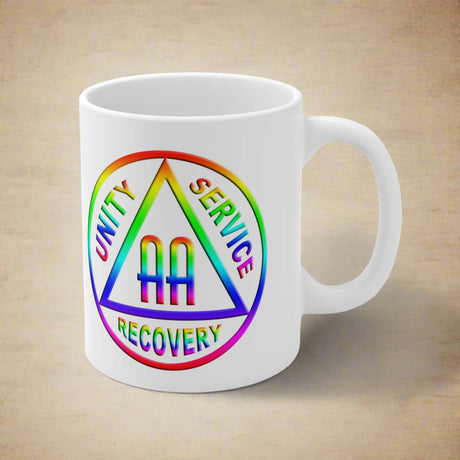 AA Rainbow Symbol  AA 11oz Ceramic Mug