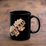 Drug Free Fist 11/15oz Black Mug