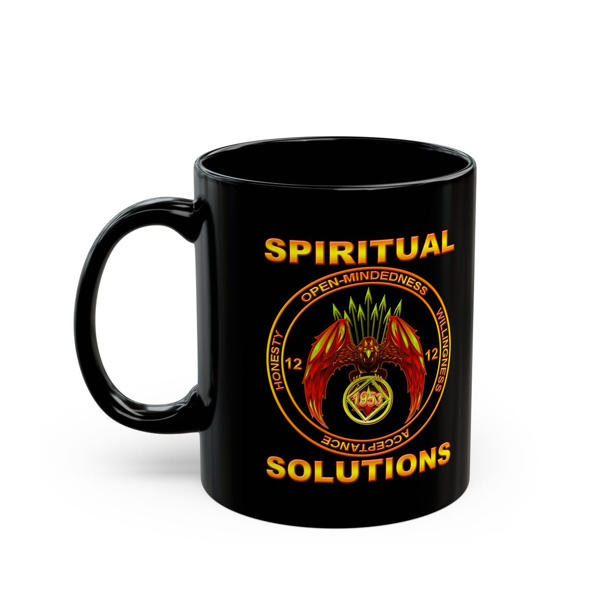 NA Spiritual Solutions V.2 11/15oz Black Mug