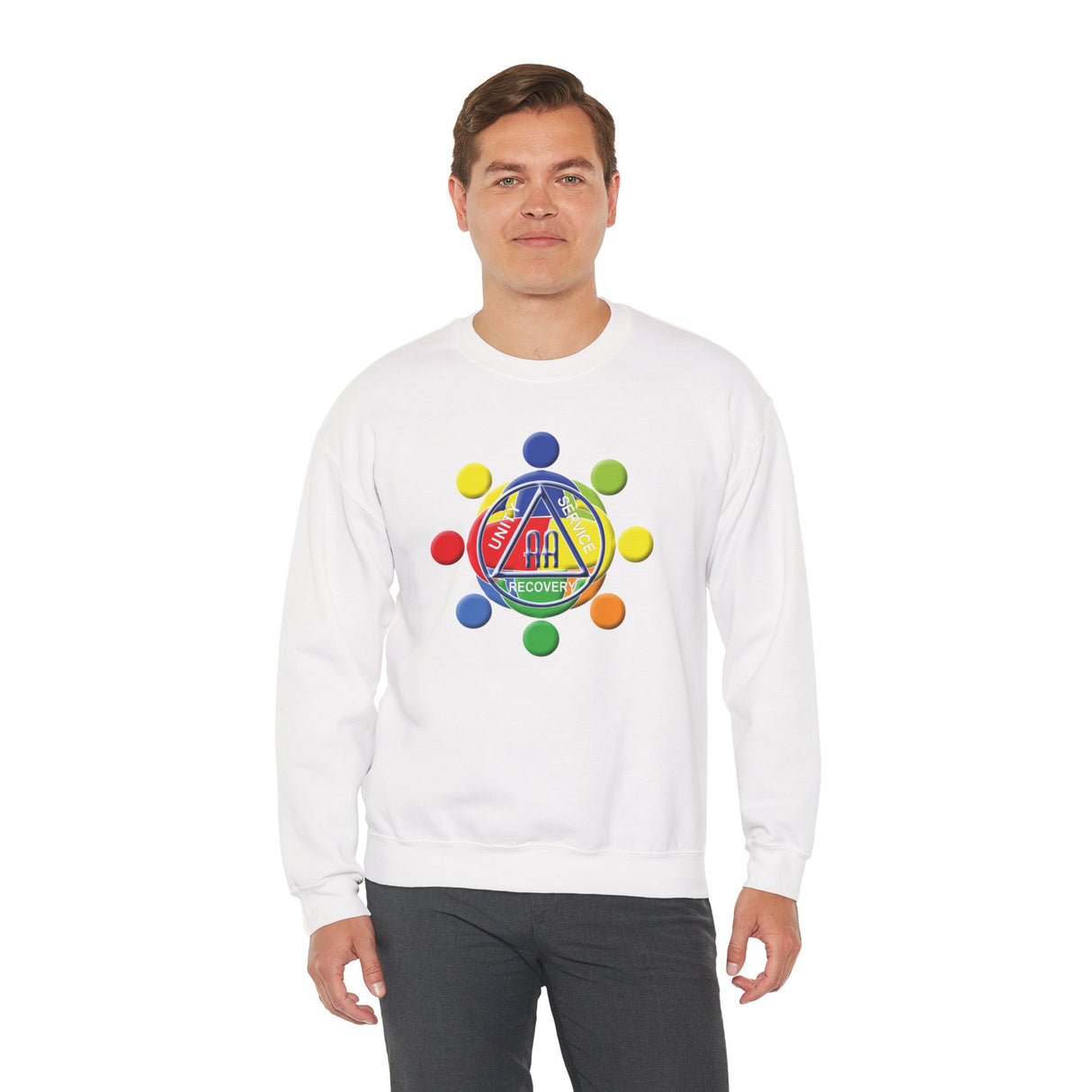 Circle Of Love dtg Crewneck Sweatshirt