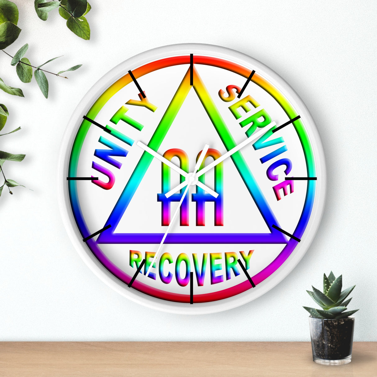 AA Rainbow Symbol Wall Clock