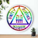 AA Rainbow Symbol Wall Clock