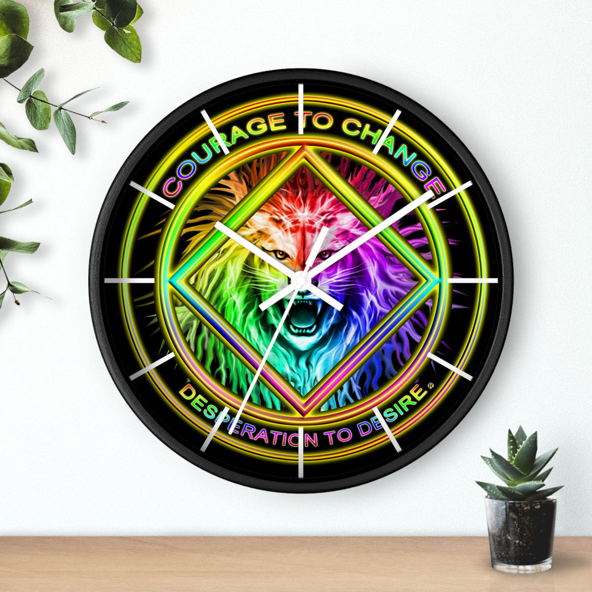 Courage To Change Wall Clock