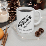 Cola Style Customized Ceramic Mug, (11oz, 15oz)