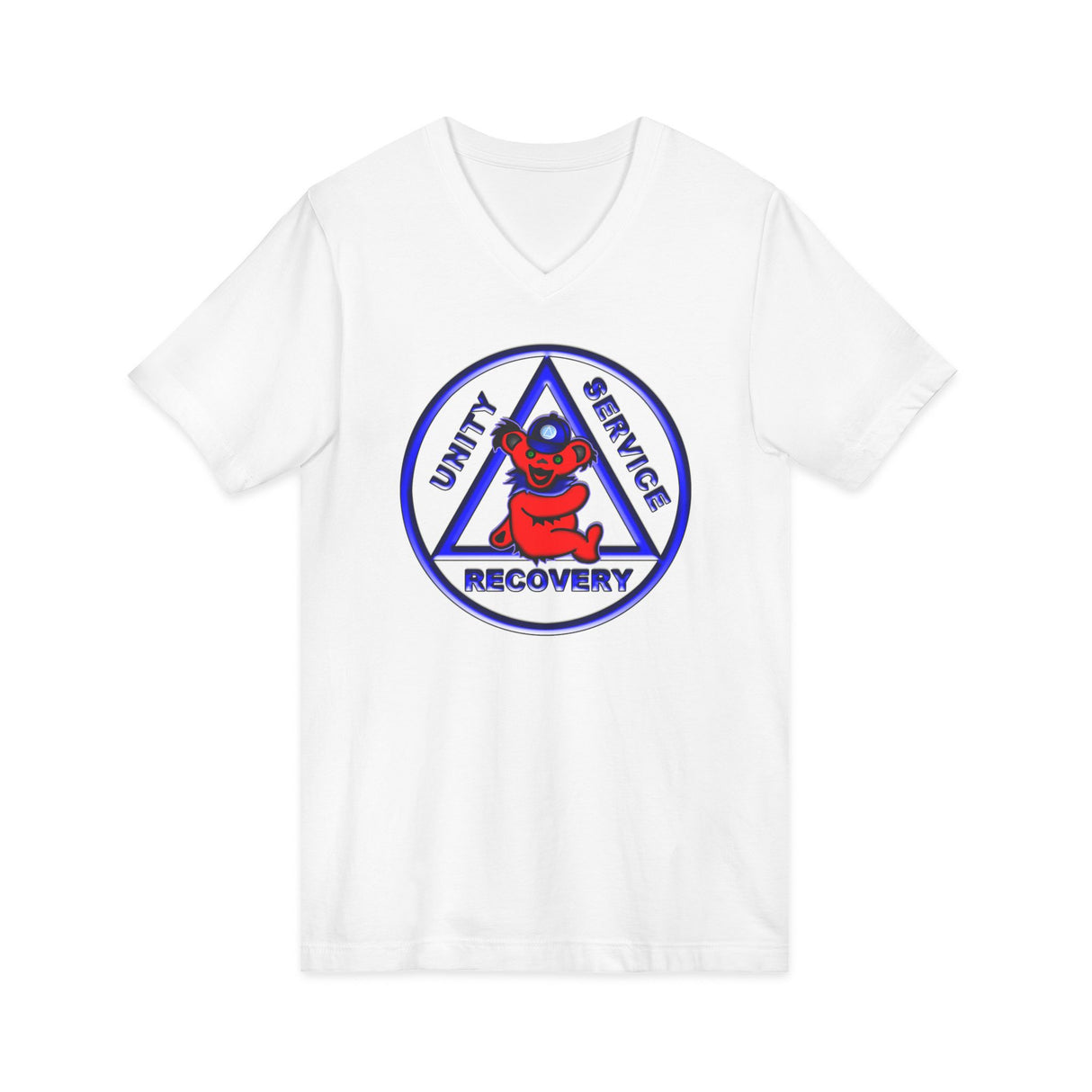 Teddy On AA Symbol AA V-Neck Tee