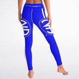 Basic Text Style Yoga Leggings - AOP