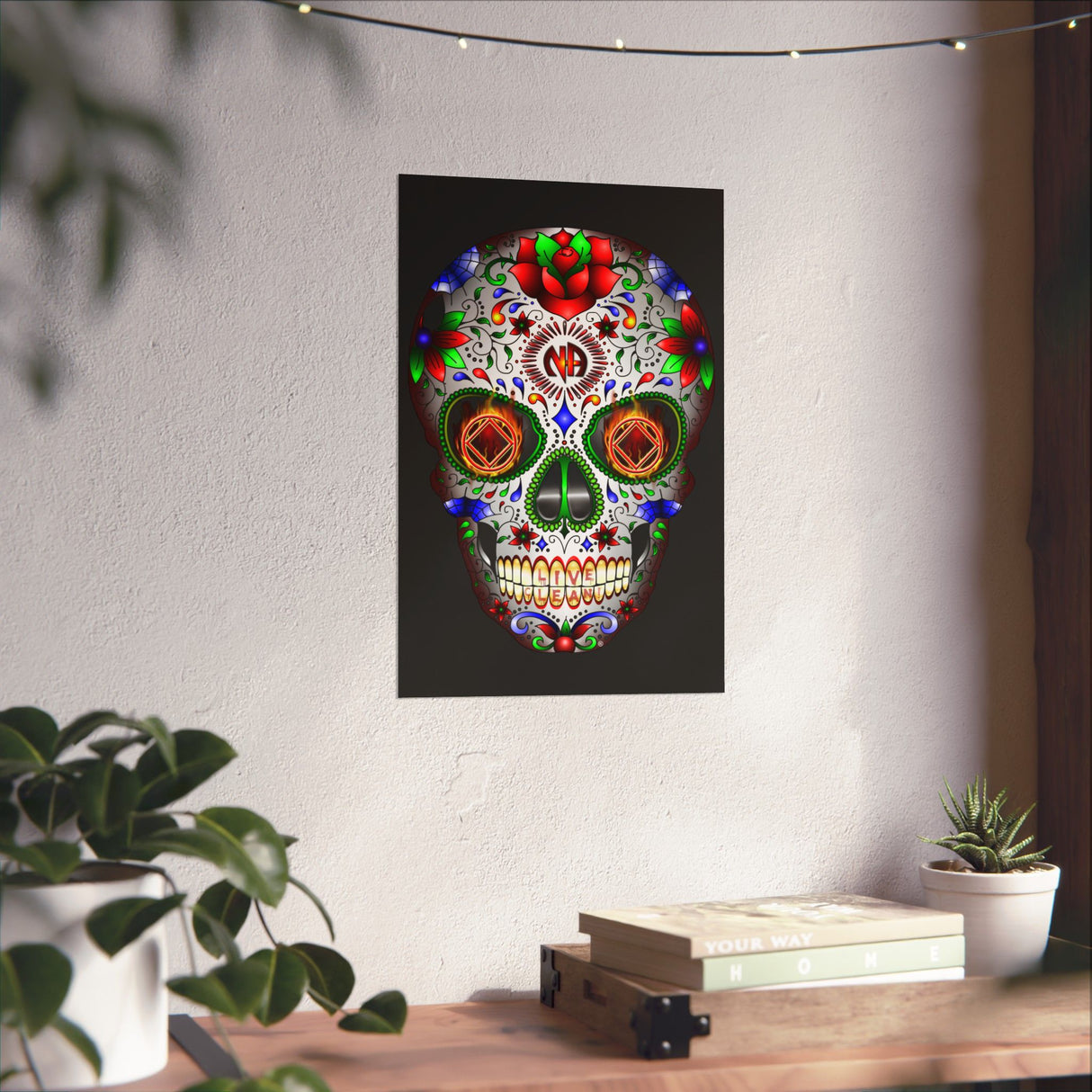 NA Sugar Skull 1  Vertical Posters