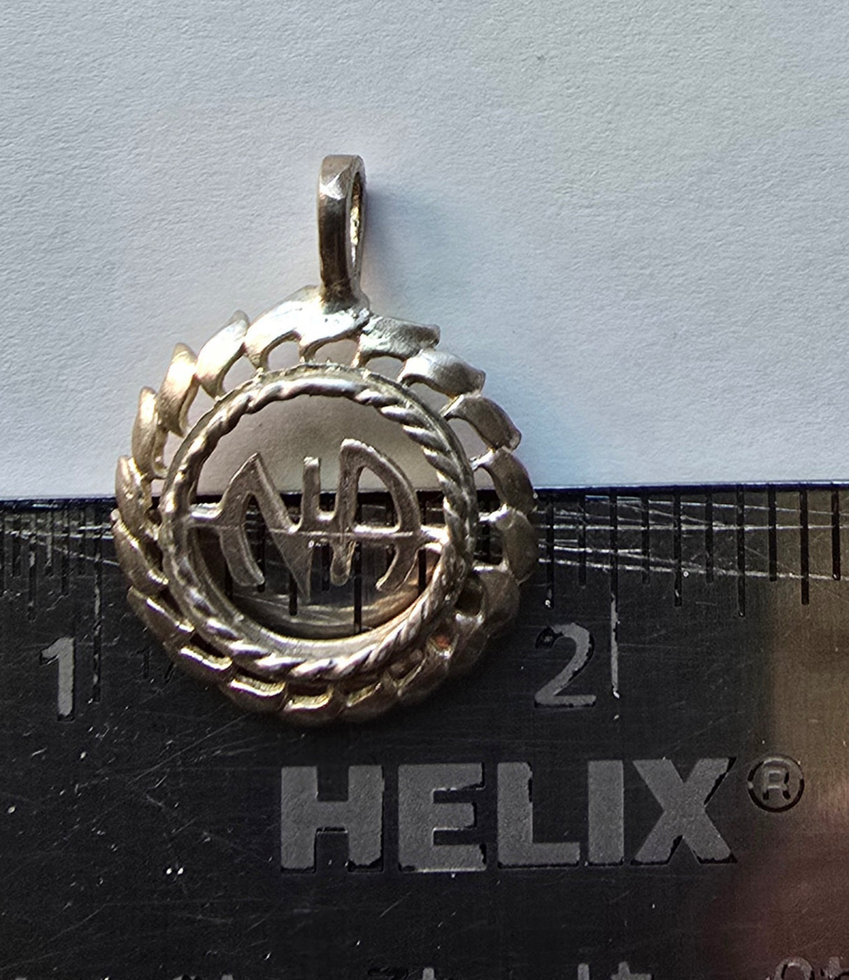 tsg560 Silver Pendant, Stylish NA Symbol 1 - CLEARANCE