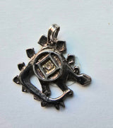 tsg562 Silver Pendant, Dino With NA Symbol  CLEARANCE