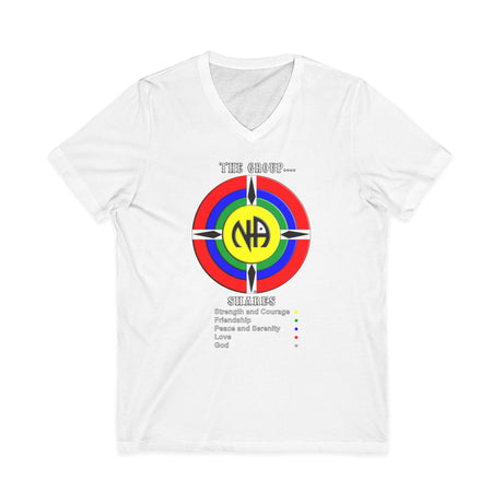 The Group Shares Logo dtg V-Neck Tee