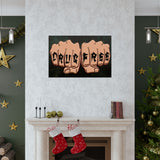 Drug Free Fist Horizontal Posters
