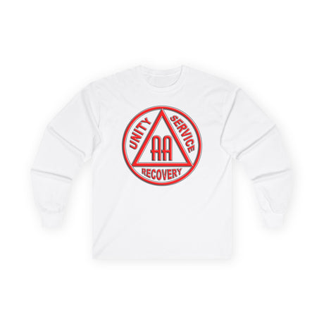 AA - Black & Red Symbol Long Sleeve dtg Tee