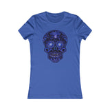 Sugar Skull In Blue Women's DTG Tee