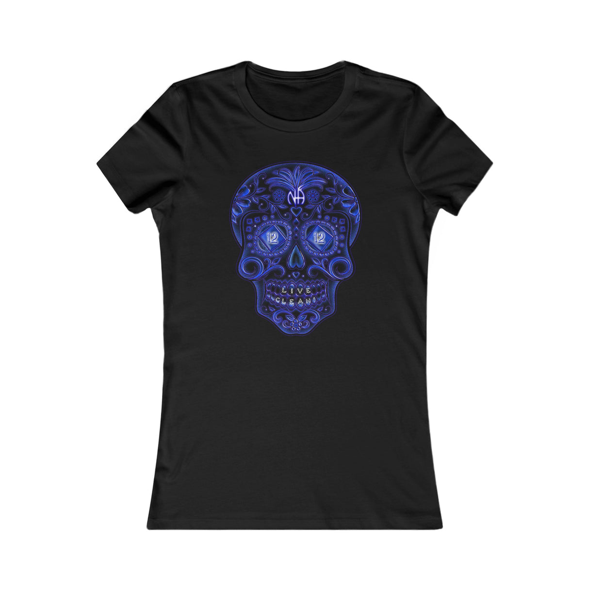 Sugar Skull In Blue Women's DTG Tee