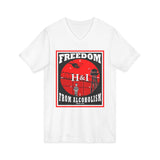 H&I Freedom From Alcoholism AA V-Neck Tee