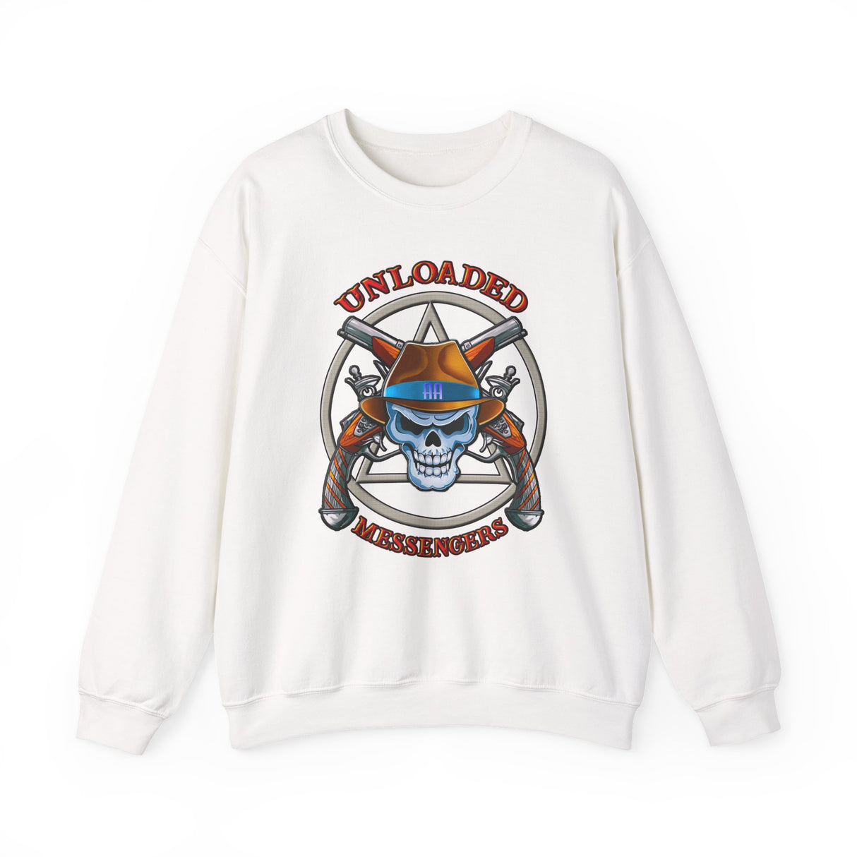 AA Unloaded Messenger dtg Crewneck Sweatshirt