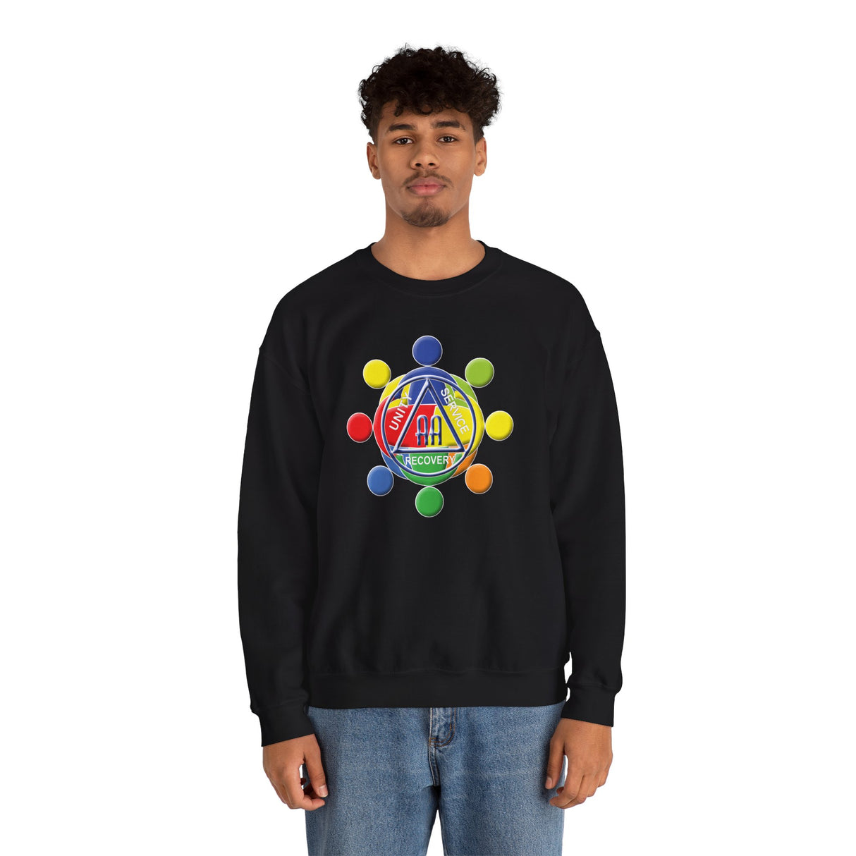 Circle Of Love dtg Crewneck Sweatshirt
