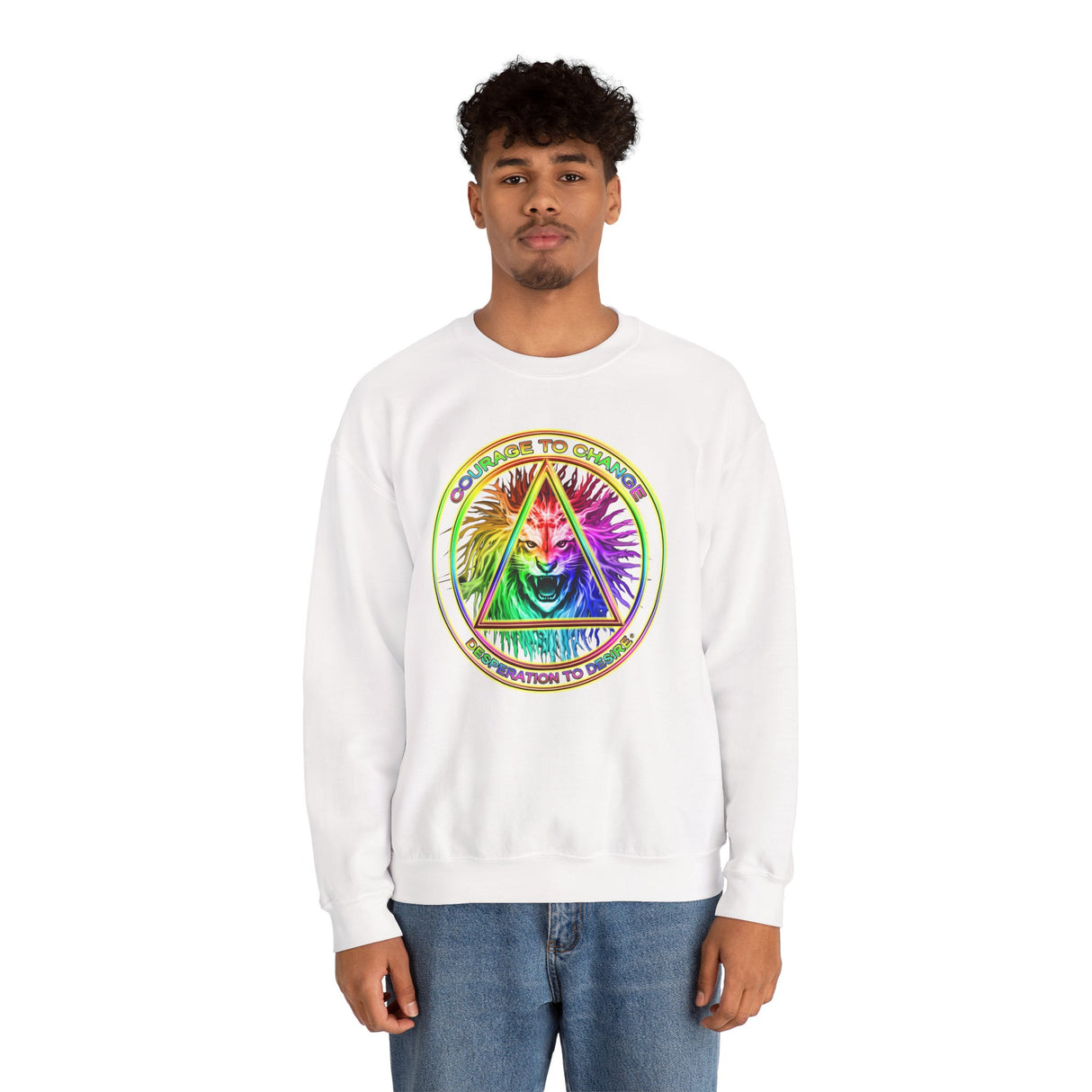 AA Courage To Change dtg Crewneck Sweatshirt