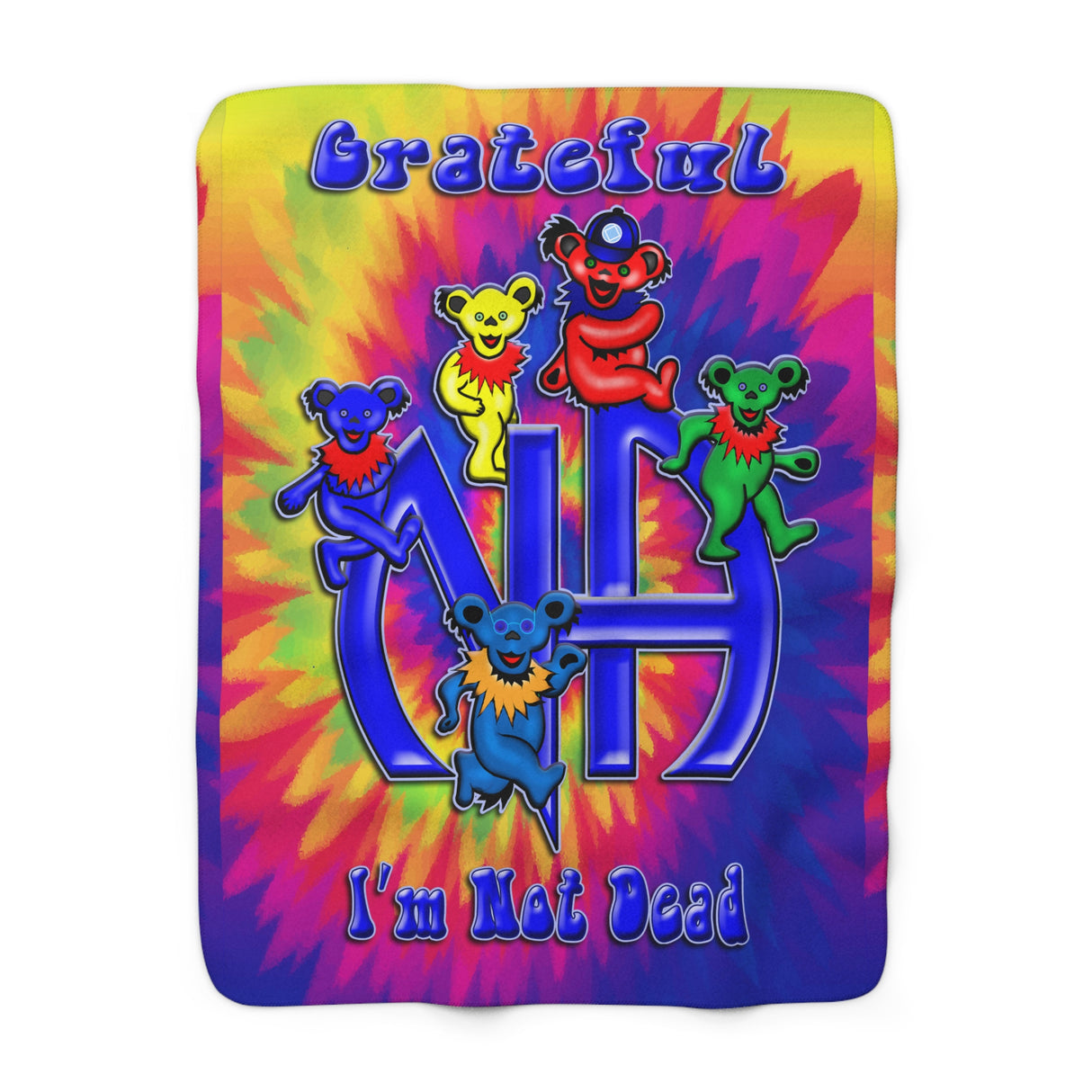 I'm Not Dead Tie Dye Fleece Blanket