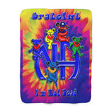 I'm Not Dead Tie Dye Fleece Blanket