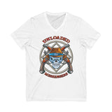 Unloaded Messenger dtg V-Neck Tee