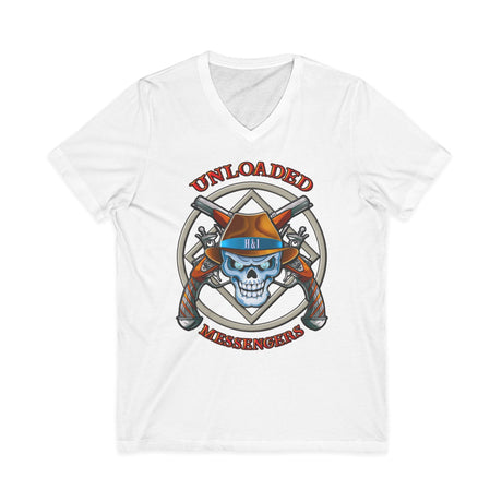 Unloaded Messenger dtg V-Neck Tee