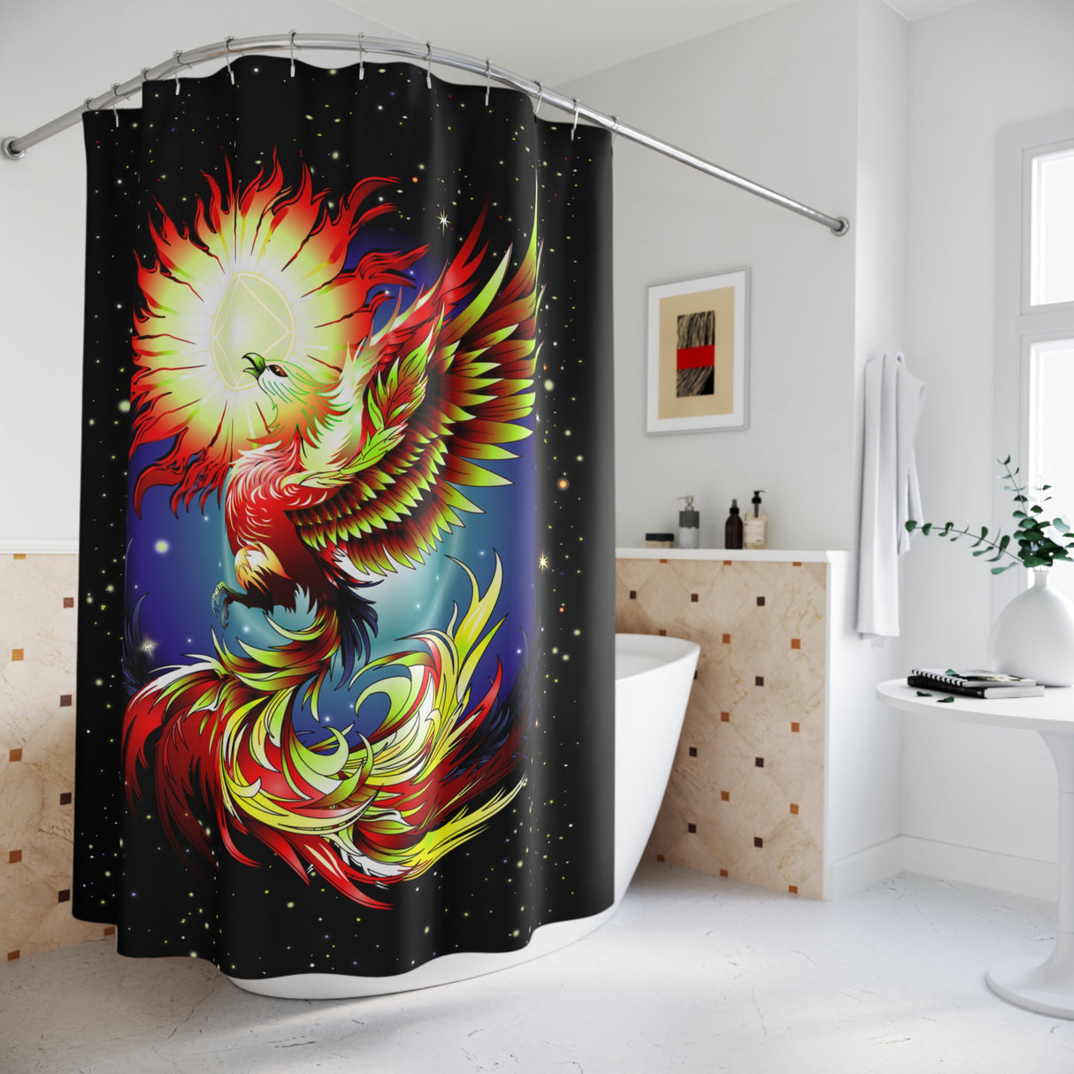 Phoenix Rising Shower Curtains