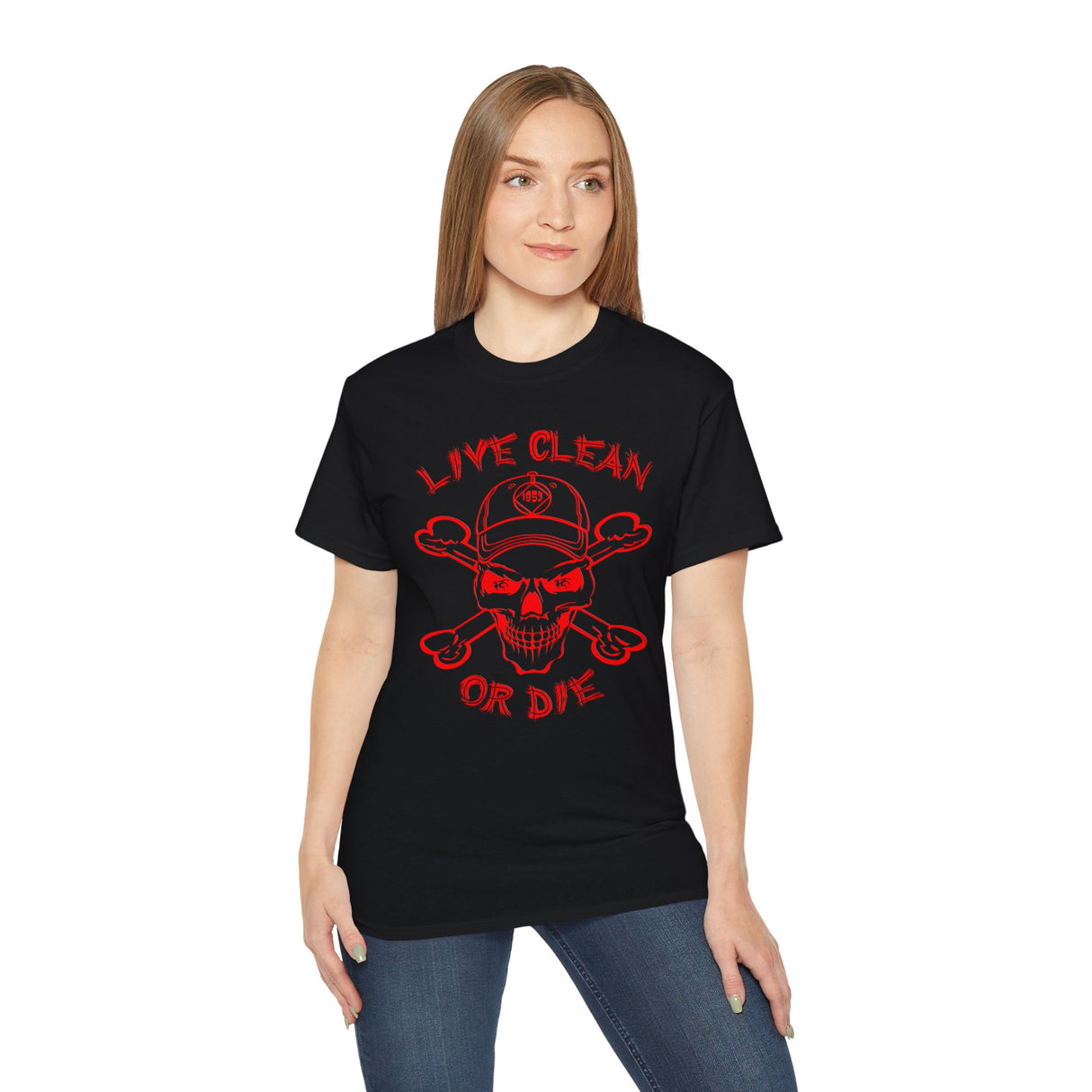 Live Clean Or Die  V.3 -  dtg Tee