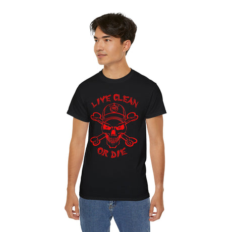 Live Clean Or Die  V.3 -  dtg Tee