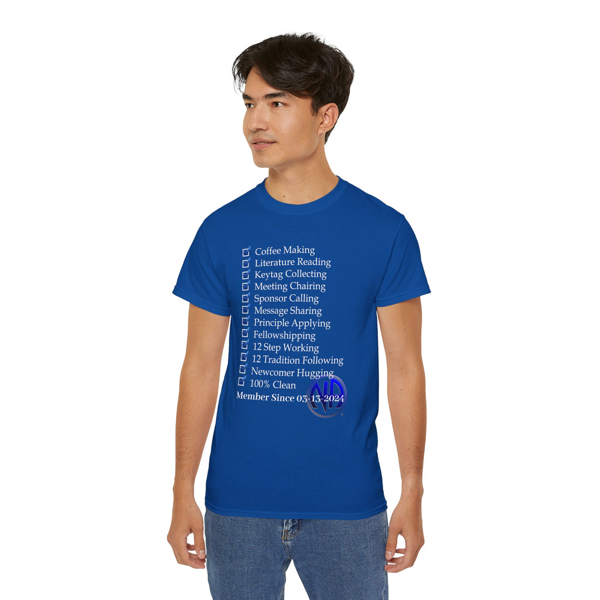 Custom Member Of NA Check List dtg Tee