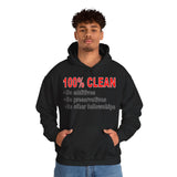 100% Clean V.2 dtg Hoodie