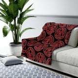 AA Symbol Black & Red Fleece Blanket