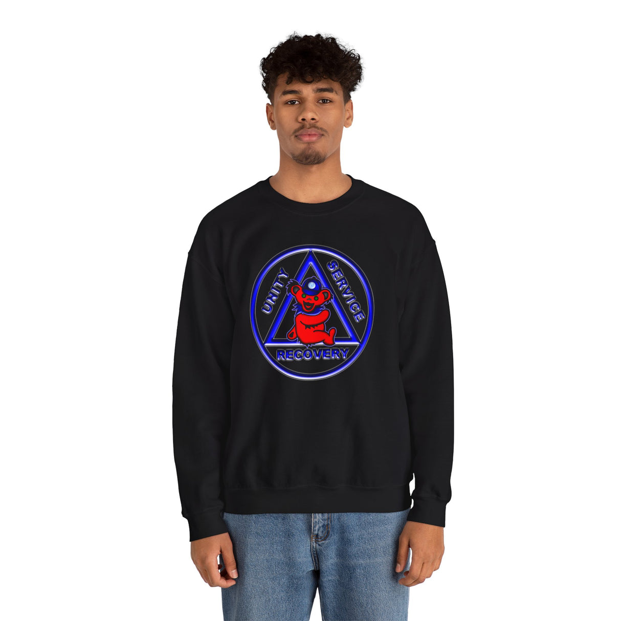 Teddy On AA Symbol dtg Crewneck Sweatshirt