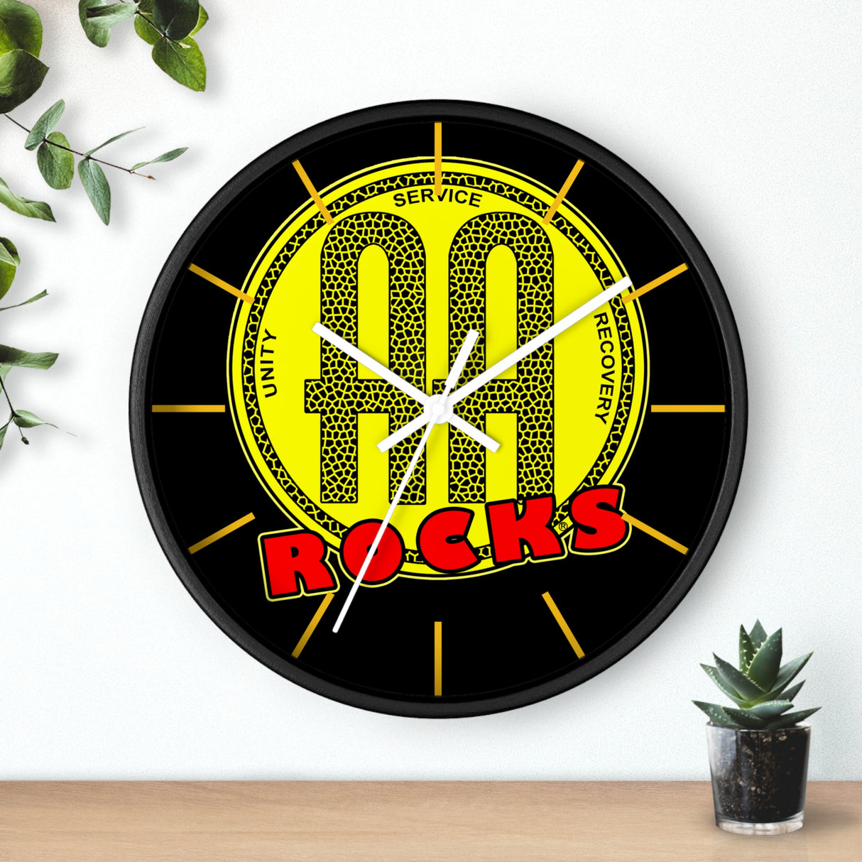 AA Rocks Wall Clock