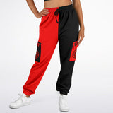 Black & Red Double Symbol AOP Sweat Pants