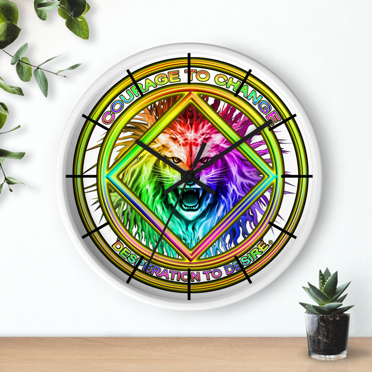 Courage To Change Wall Clock