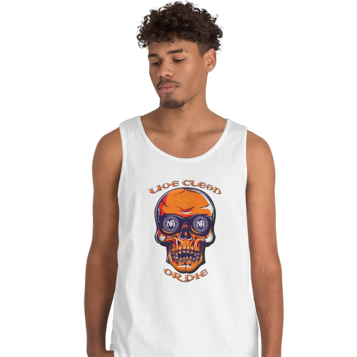 Live Clean Or Die SkullNA dtg Tank Top