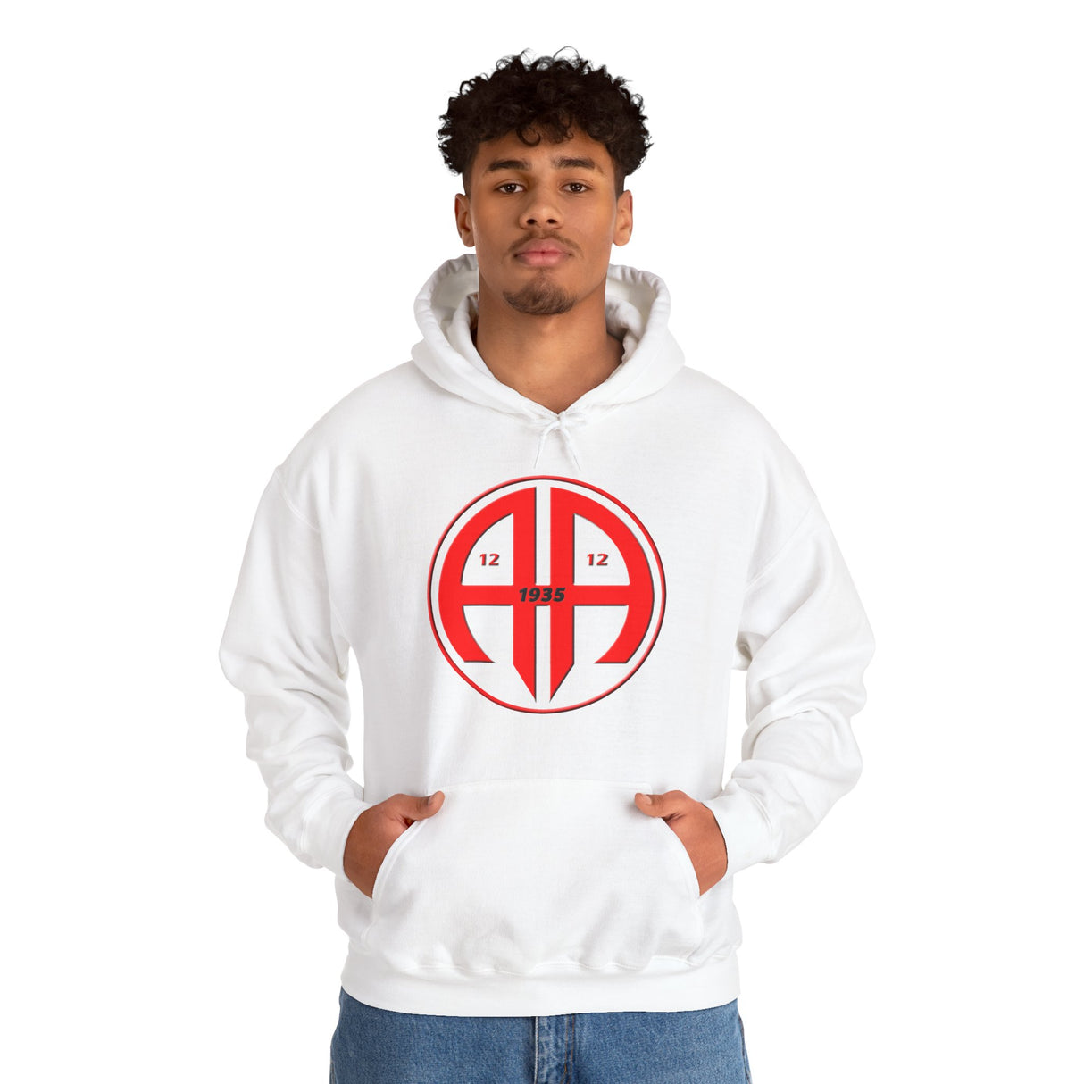 Red AA Logo dtg Hoodie
