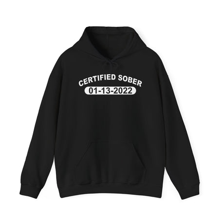 Custom AA Certified Sober Date Hoodie